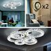 Lustra LED Krystal 6 Alb RGB + Lustra LED Krystal 4 ALB + 2x Aplica LED Krystal Mini Ring ALB Pachet