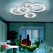 Lustra LED Krystal 6 Alb RGB + Lustra LED Krystal 4 ALB + 2x Aplica LED Krystal Mini Ring ALB Pachet